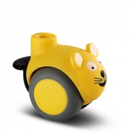 Smiles - 5525PJI050L51-10 CAT, Yellow - Swivel Castors with wheel brake 50 mm - 