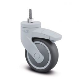 Levina light - 5225PJP100S70-1/2-13x1 - Swivel Casters with wheel brake 3.94 inch - 