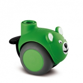 Smiles - 5525PJI050L51-10 BEAR, Green - поворотні ролики з гальмом колеса 50 mm - 