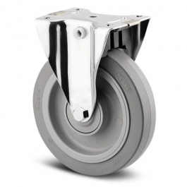 Alpha - 8499UFX200P67 Q1-11 - Fixed castors, central lock 200 mm - Stainless,  - 