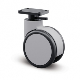 Forma - 6944UFP125P33 L1-L30 grey - Swivel Castors with central, total or directional lock 125 mm - 
