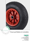 Roues gonflables et increvables